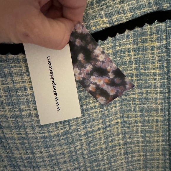 Women’s Tweed blue Cider brand dress size Large - Picture 8 of 9